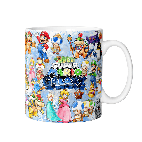 Pack Super Mario Galaxy Botella 750 ml + Taza 11 oz | Set Gamer Infantil 7