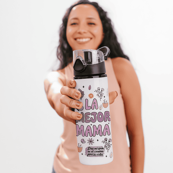 Pack Regalo Día de la Madre Tazón 15oz + Botella 750ml Aluminio La Mejor Mamá 4