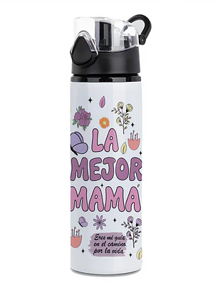Pack Regalo Día de la Madre Tazón 15oz + Botella 750ml Aluminio La Mejor Mamá