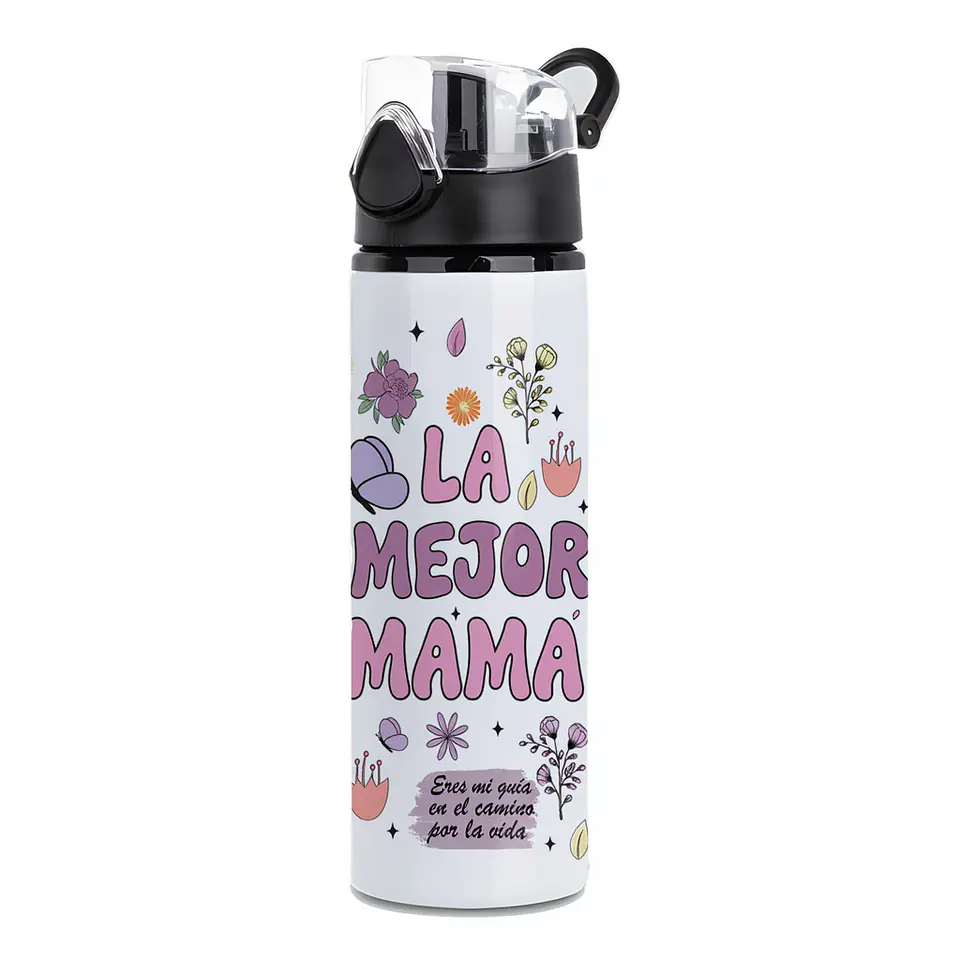 Pack Regalo Día de la Madre Tazón 15oz + Botella 750ml Aluminio La Mejor Mamá 2