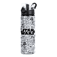 Botella de Agua 750ml Star War Aluminio Diseño Galáctico Espacial Blanco y Negro - Miniatura 1