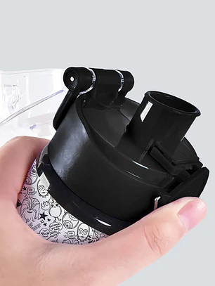 Botella de Agua 750ml Star War Aluminio Diseño Galáctico Espacial Blanco y Negro