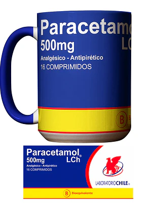 Tazón Paracetamol 15oz Divertido – Taza Café