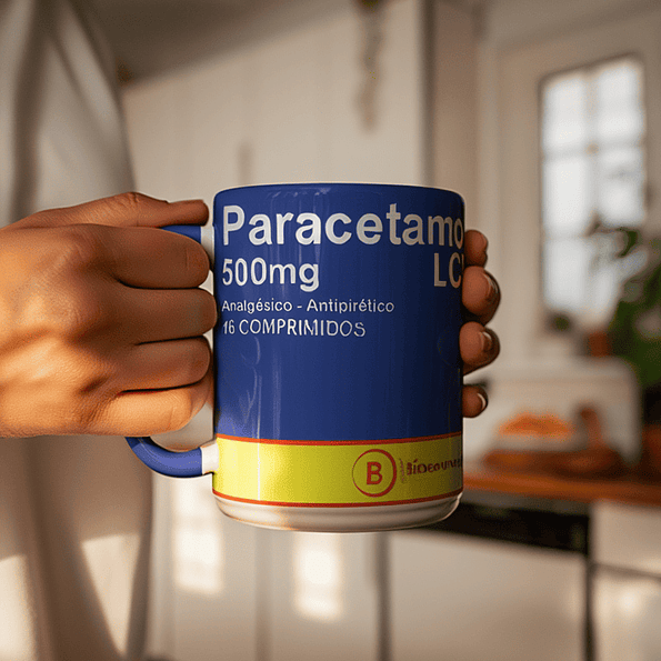 Tazón Paracetamol 15oz Divertido – Taza Café 5