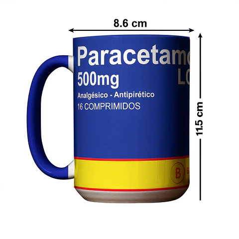 Tazón Paracetamol 15oz Divertido – Taza Café
