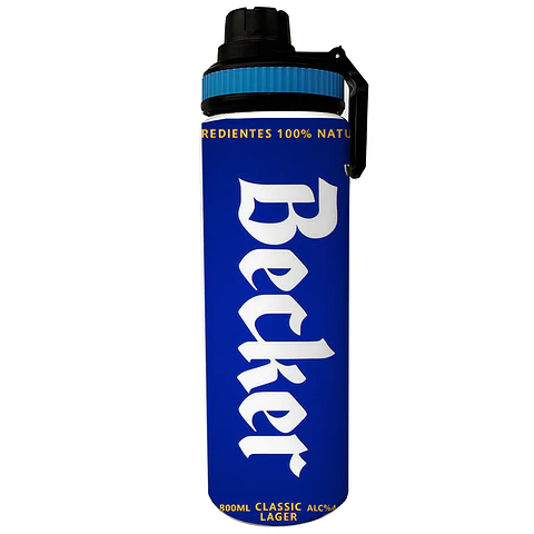 Botella Becker 800ml de Aluminio con Impresión | Botella Deportiva Reutilizable