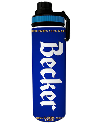 Botella Becker 800ml de Aluminio con Impresión | Botella Deportiva Reutilizable