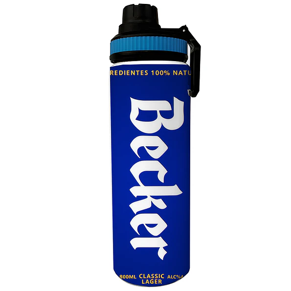 Botella Becker 800ml de Aluminio con Impresión | Botella Deportiva Reutilizable 1