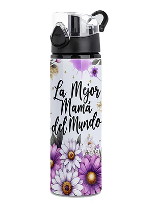 Botella Deportiva Mamá 750 ml “La Mejor Mamá del Mundo” | Regalo Día de la Madre