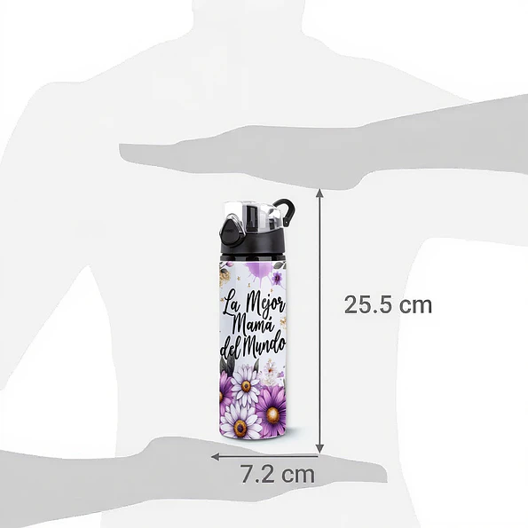 Pack Día de la Madre Botella 750 ml + Tazón 11 oz “La Mejor Mamá del Mundo” | Regalo Mamá 4