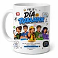 Tazon Día del Trabajador Diseño Moderno | Taza Blanca Estilo Cómico Regalo Original - Miniatura 1