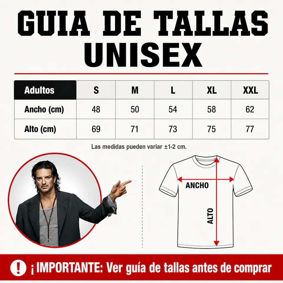 Polera Ricardo Arjona “Lo Que El Seco No Dijo” | Concierto Chile 4