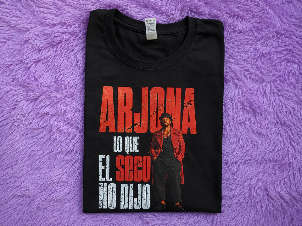 Polera Ricardo Arjona Concierto Chile | Diseño Frase Icónica Arjona 5