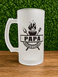 Shopero para Papá Maestro de la Parrilla 475 ml – Vaso Cervecero Esmerilado para Asados - Miniatura 3