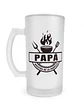 Shopero para Papá Maestro de la Parrilla 475 ml – Vaso Cervecero Esmerilado para Asados - Miniatura 1