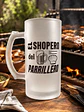 Shopero Cervecero Esmerilado El Shopero del Parrillero 475 ml | Vaso de Cerveza para Asados y Regalo para Parrilleros - Miniatura 3
