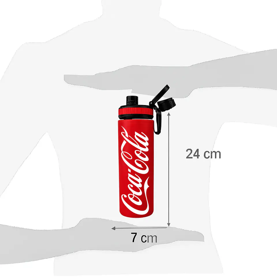 Botella Deportiva Coca-Cola 800 ml – Aluminio Libre de BPA 3