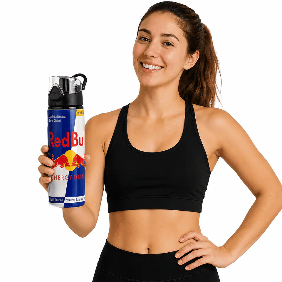 Botella de Aluminio 750 ml Diseño Red Bull | Tapa Deportiva Antiderrames | Libre de BPA 6