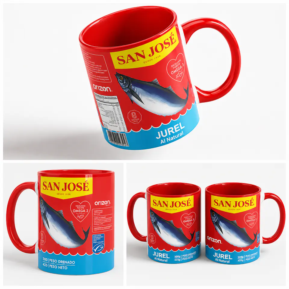 Tazón Jurel San José – Diseño divertido estilo meme chileno | Tazas Ideas 4