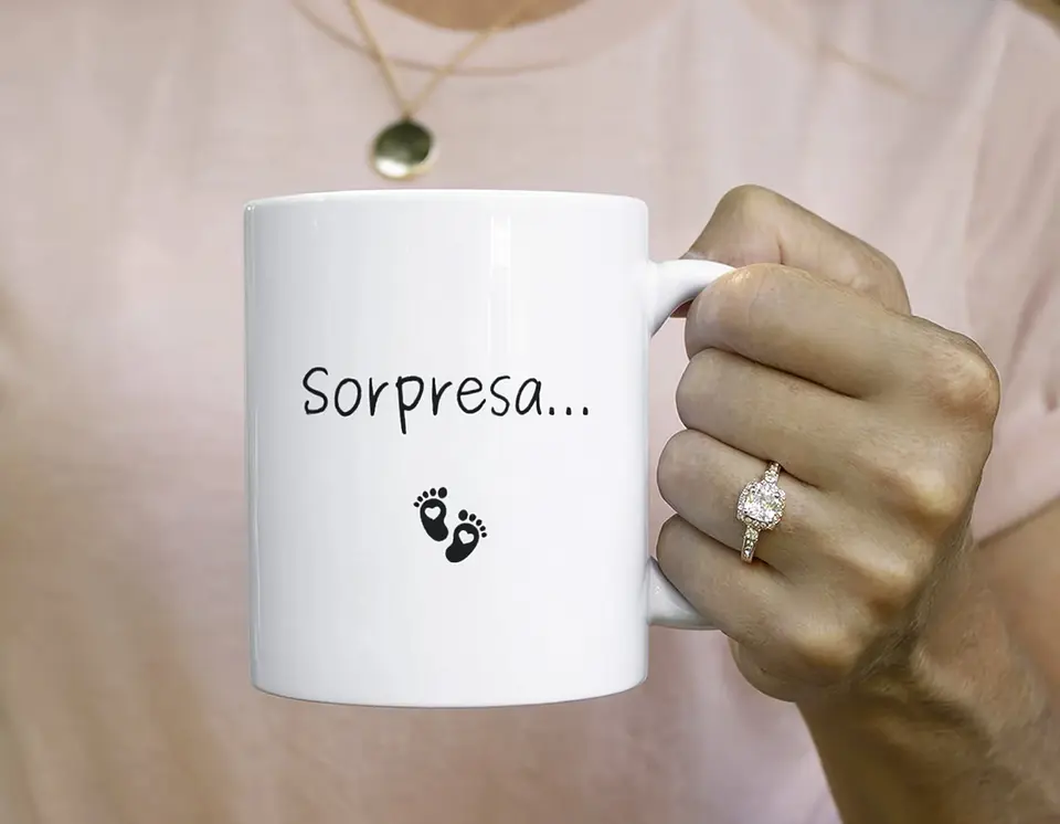 Tazón Sorpresa con Huellas de Bebé – Regalo para Anunciar Embarazo 7