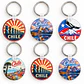 Pack 6 Llavero de Chile MDF 5x5 cm | Souvenir Chileno y Recuerdo de Chile - Miniatura 1