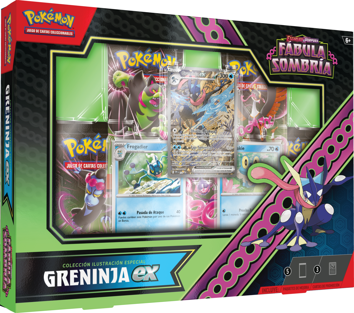 Fábula Sombría Greninja ex - Kingdra ex - Español