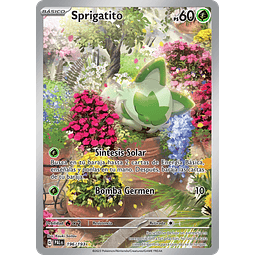 Sprigatito - 196/193 - Illustration Rare Scarlet & Violet: Paldea Evolved- Español