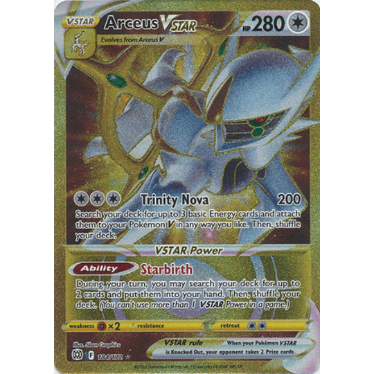 Arceus VSTAR - 184/172 - Secret Rare Sword & Shield: Brilliant Stars - Ingles