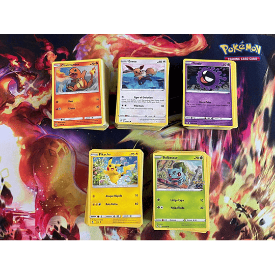 Lote De 100 Cartas Pokemon Originales