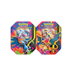 Español Pokemon TCG Mega Charizard Tin (Pack Ambas TIN) [Preventa]