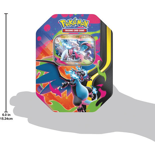 INGLES Pokemon TCG - Mega Charizard Tin (Pack Ambas TIN) [Preventa]