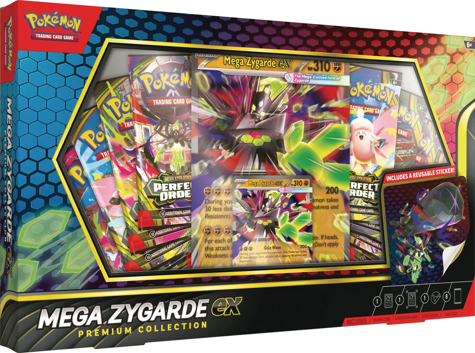 MEGAEXカード 6 BOX MEGA ZYGARDE - EX PREMIUM COLLECTION ENGLISH