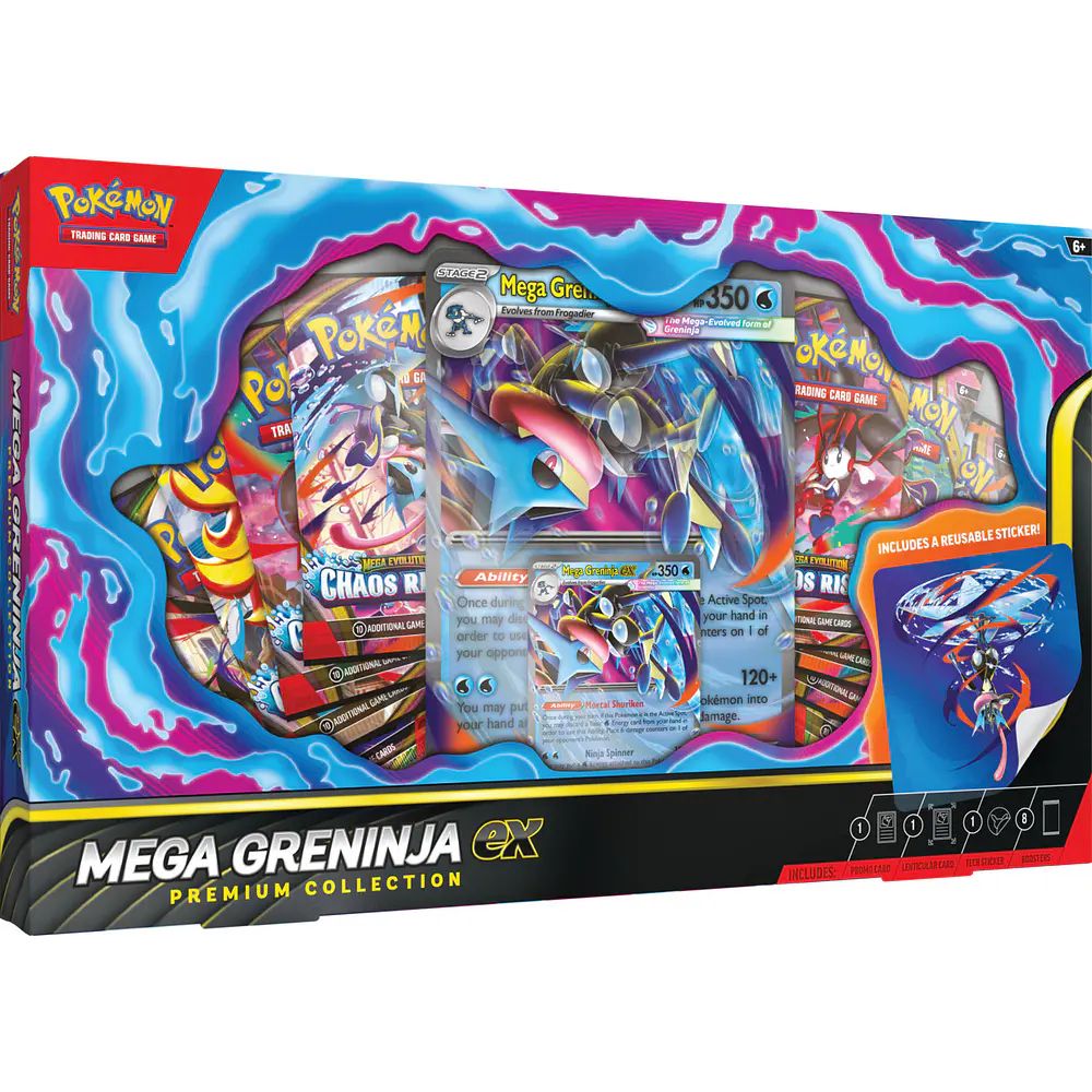 MEGAドリームEX ❎5 ニンジャスピナー❎10 PREVENTA] Colección Prémium Mega-Greninja ex (Ingles)