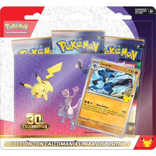 [PREVENTA] 30th Celebration Tech Sticker Collection Lucario [ESPAÑOL]
