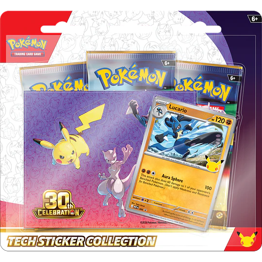[PREVENTA] 30th Celebration Tech Sticker Collection Lucario [INGLES]