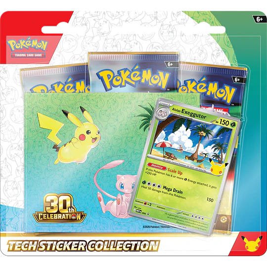 30th Celebration Tech Sticker Collection Alolan Exeggutor [INGLES]