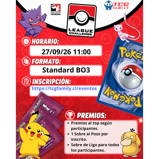 League Challenge Septiembre 2026
