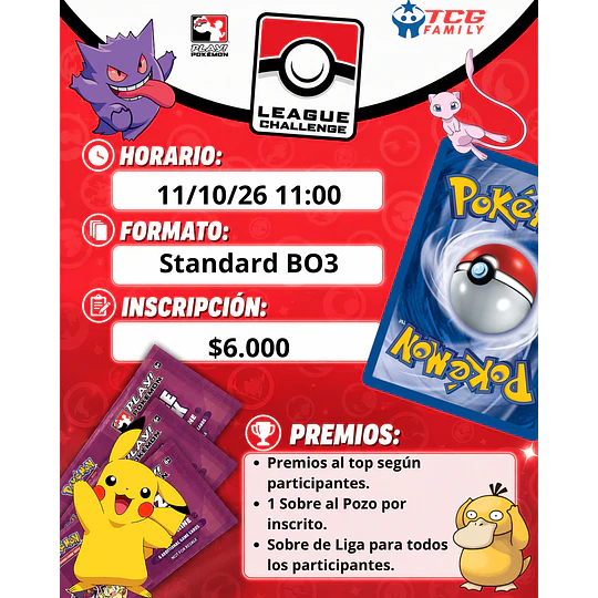 League Challenge Octubre 2026