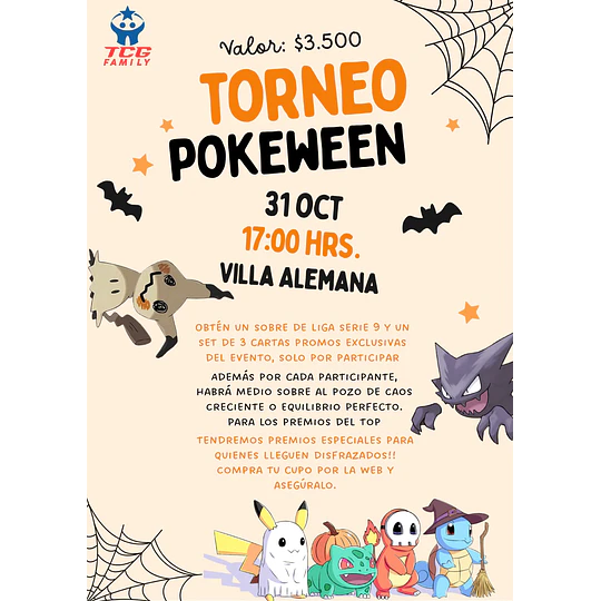 Torneo Pokeween [Villa Alemana] [31-OCT 17:00]