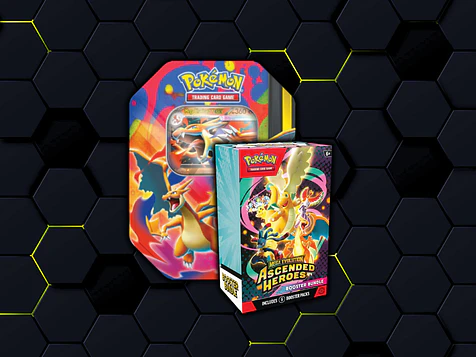 ASC Booster Bundle + Mega Charizard Tin  1