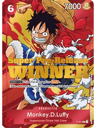 Monkey.D.Luffy (P-001) - Super-Pre-Release-Winner