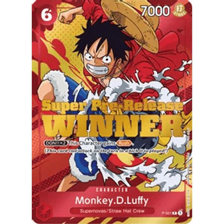 Monkey.D.Luffy (P-001) - Super-Pre-Release-Winner