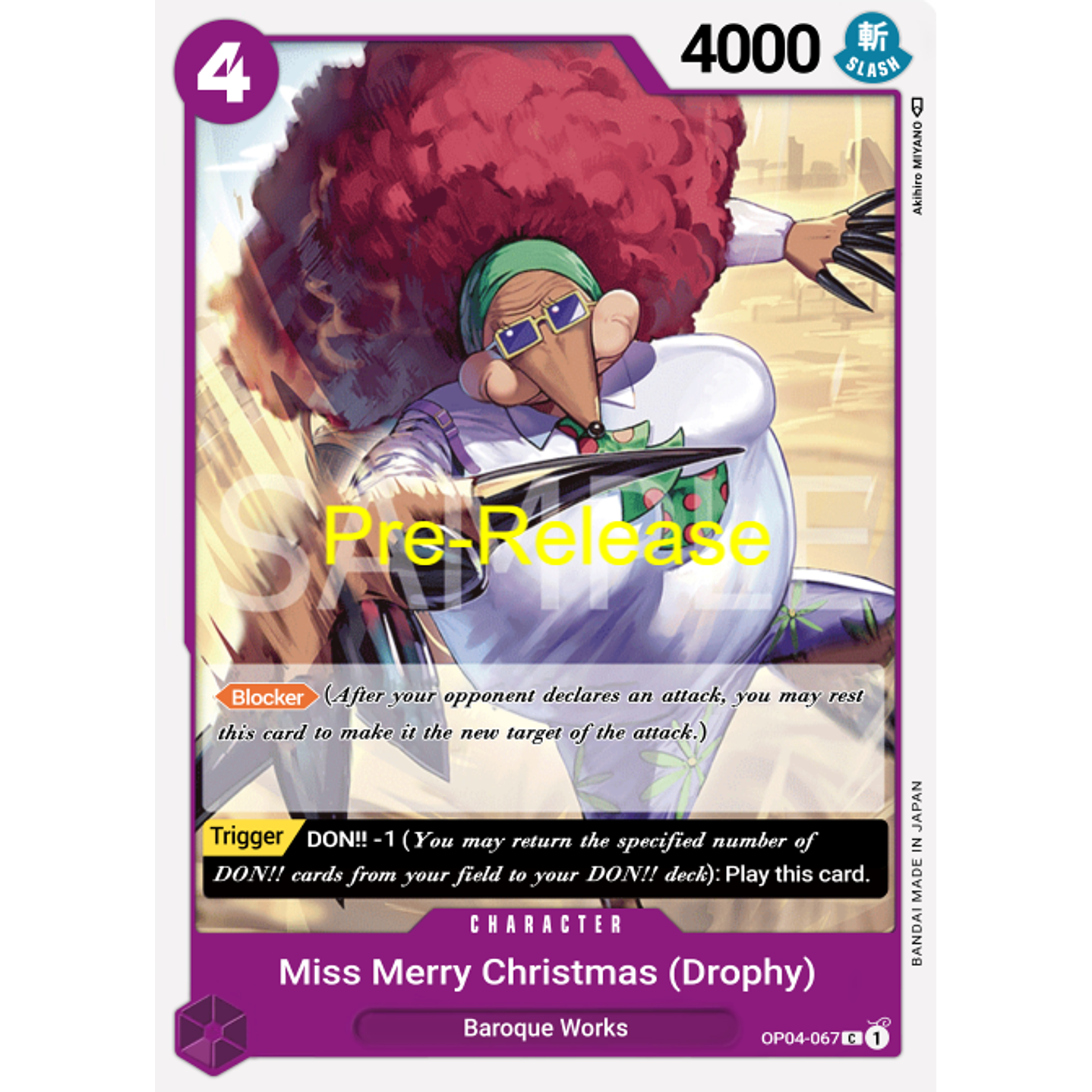 Miss.MerryChristmas(Drophy) (OP04-067) - Pre-Release