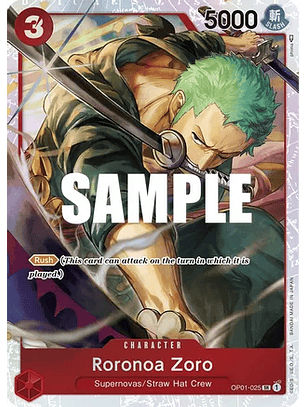 Roronoa Zoro (OP01-025) - Ultra-Deck-The-Three-Captains