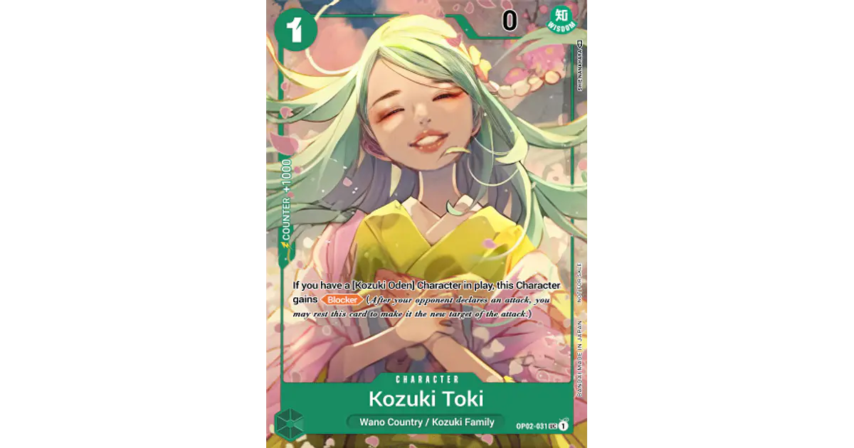 Kouzuki Toki (OP02-031) - Box-Topper