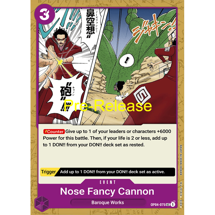 Nez-Palm Cannon (OP04-075) - Pre-Release