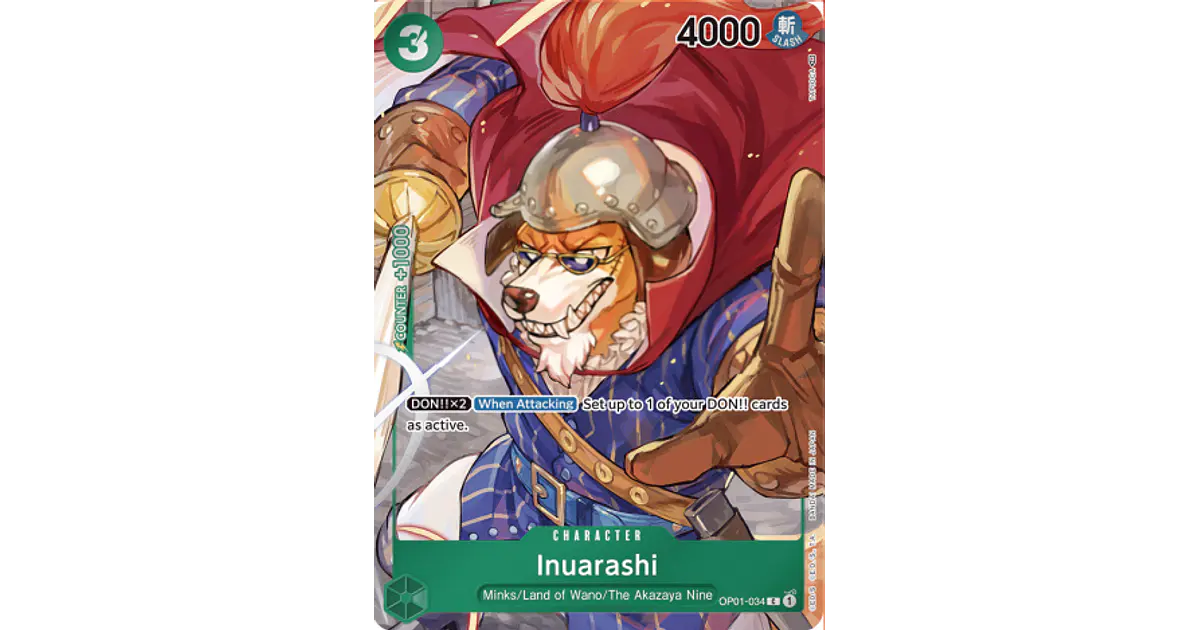Inuarashi (OP01-034) - Box-Topper