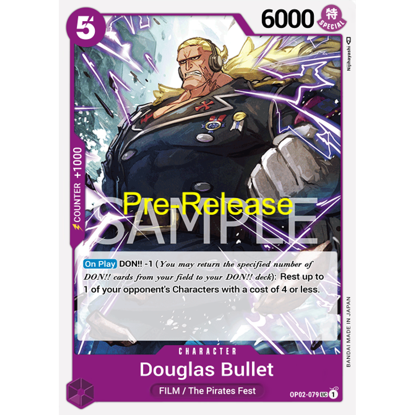 Douglas Bullet (OP02-079) - Pre-Release