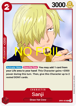 Sanji (OP01-013) - No-Foil