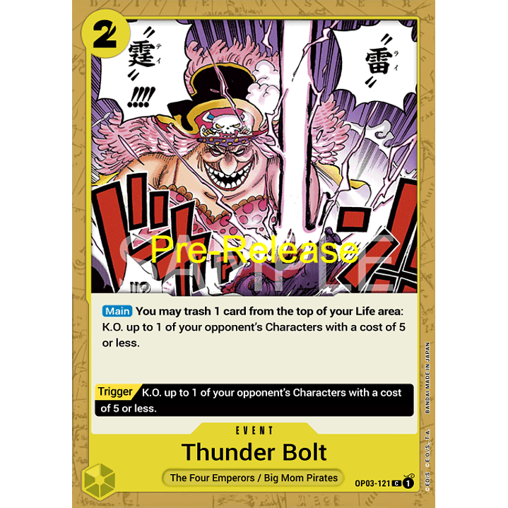 Thunder Bolt (OP03-121) - Pre-Release